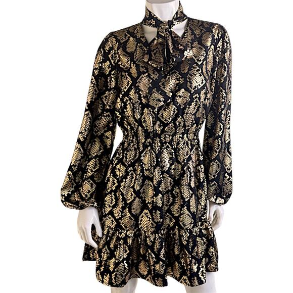 Michael Kors Black/Gold Dress | Size S - Picture 6 of 7
